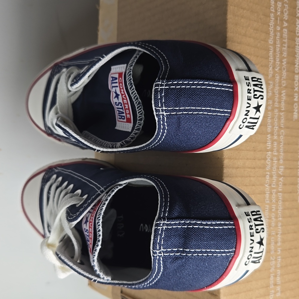 Converse Chuck Taylor All Star Ox Sneakers   Navy Blue Size US 8 - Picture 3 of 4